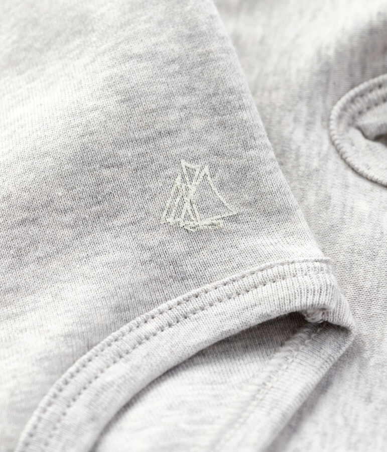 Body b&eacute;b&eacute; fille &agrave; collerette gris