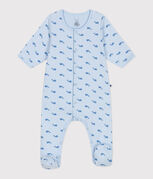 Bodyjama bébé en tubique baleine bleu TOUDOU/ ALASKA