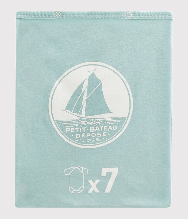 Lot surprise de 7 bodies manches courtes b&eacute;b&eacute; gar&ccedil;on multicouleur