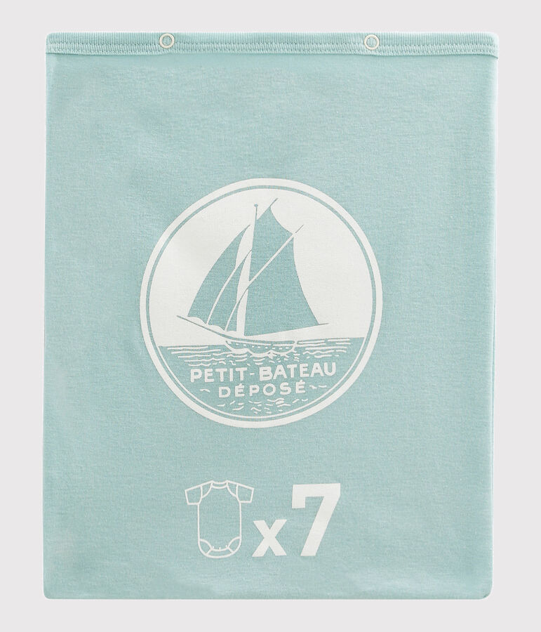 Lot surprise de 7 bodies manches courtes b&eacute;b&eacute; gar&ccedil;on variante 1