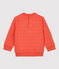 Sweatshirt matelassé bio  bébé. orange OURSIN