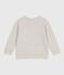 Sweatshirt enfant mixte en coton gris BELUGA CHINE