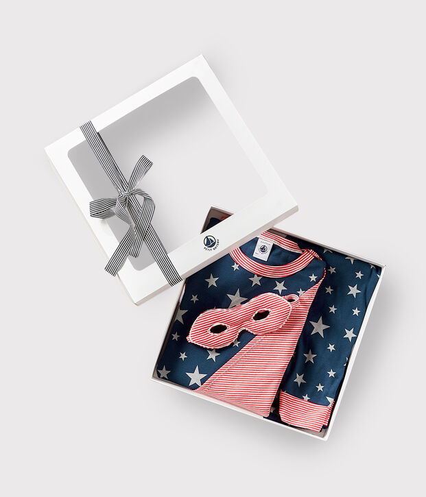 Coffret cadeau pyjama d&eacute;guisement phosphorescent en coton enfant multicouleur