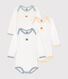 Lot de 3 bodies manches longues en coton bébé