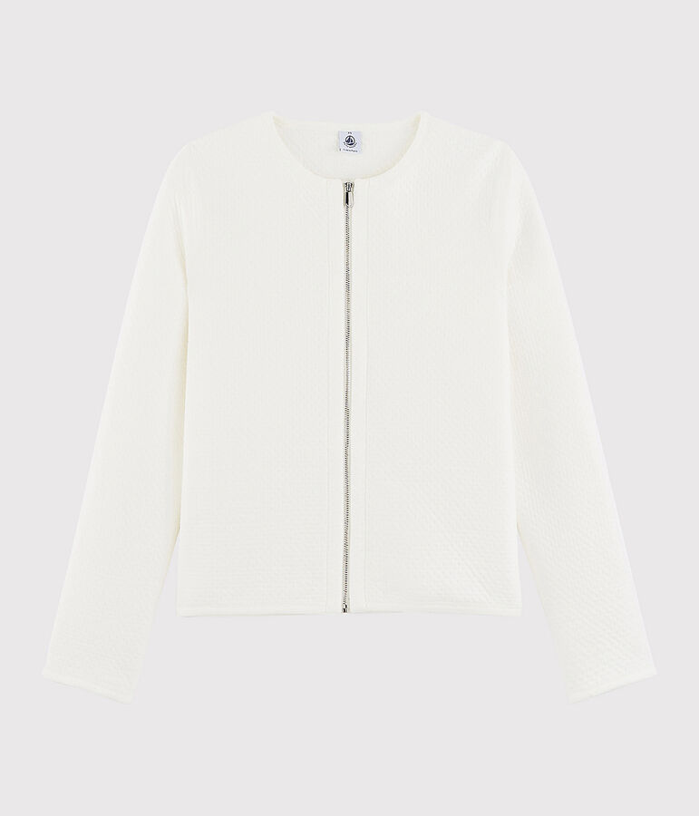Veste cardigan Femme blanc MARSHMALLOW