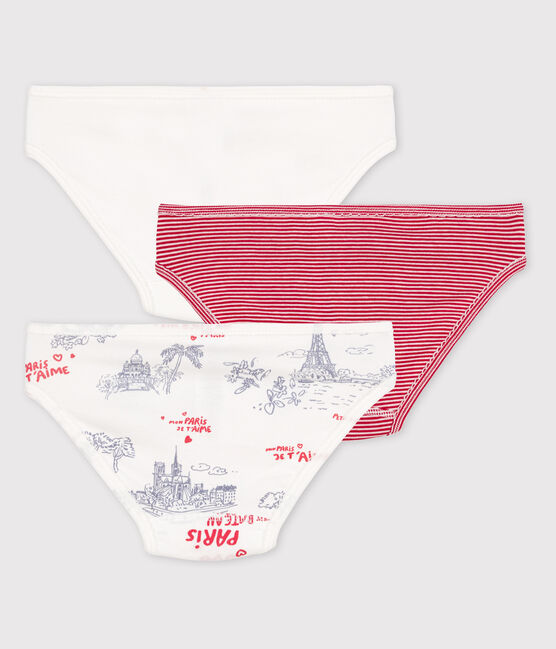 Lot de 3 culottes petite fille en coton variante 1