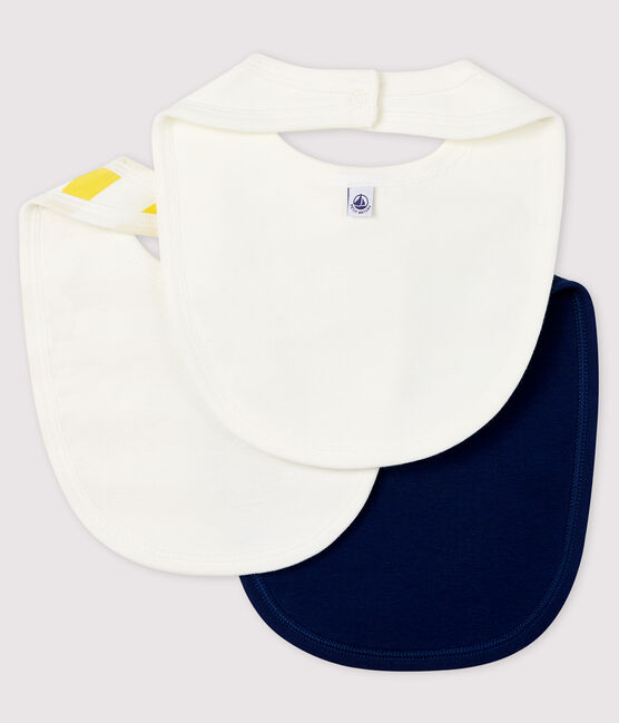 Lot de 3 bavoirs bébé en côte variante 1