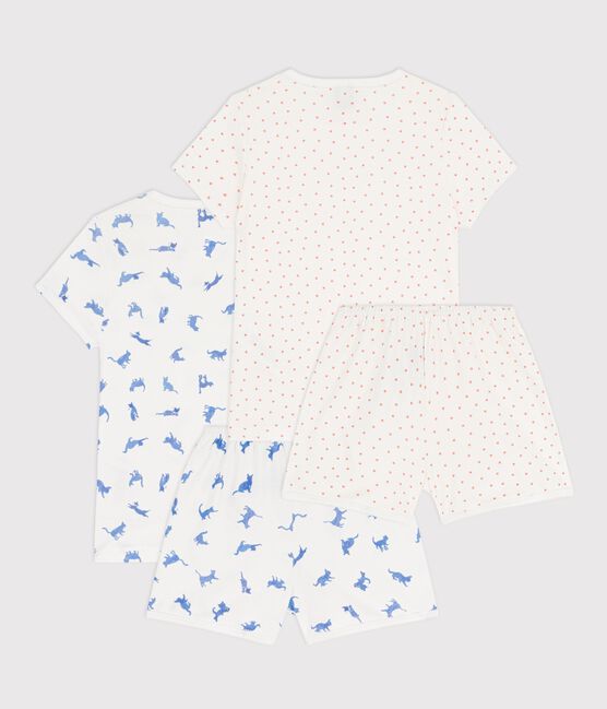 Lot de pyjamas shorts enfant en coton imprimés variante 1