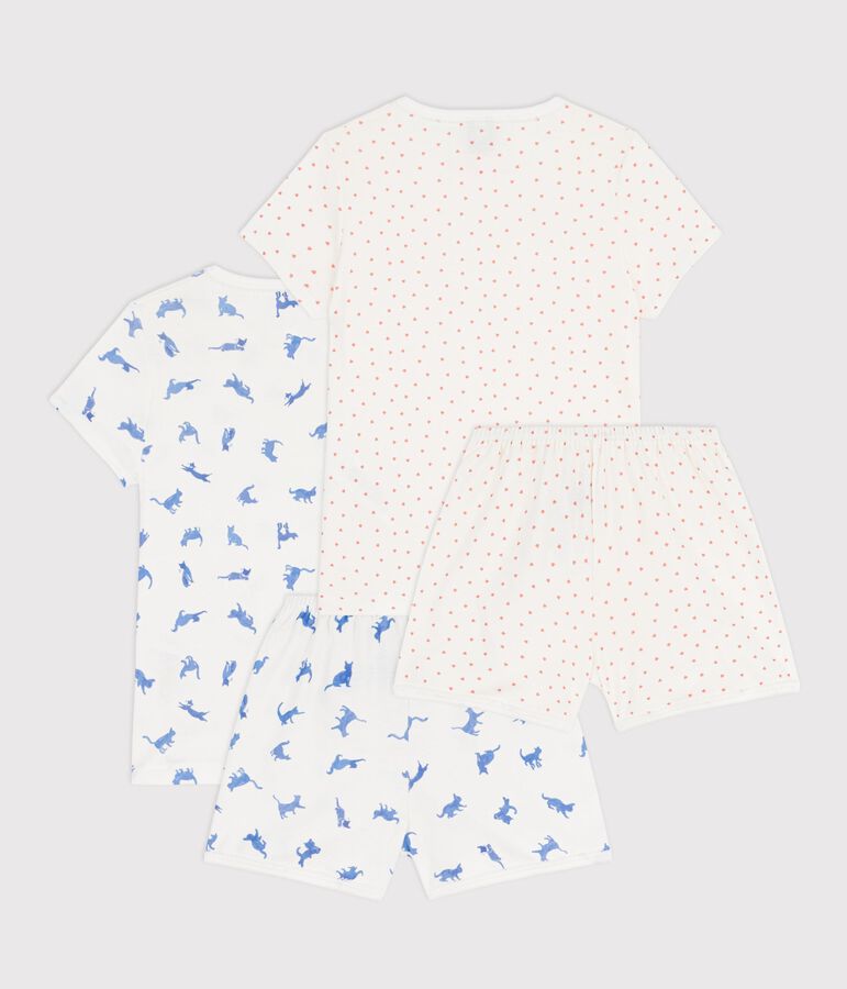 Lot de pyjamas shorts enfant en coton imprim&eacute;s variante 1