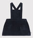 Robe sans manche en velours grosses côtes bébé