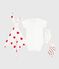 Ensemble cadeau naissance body, doudou et chaussettes en coton variante 1