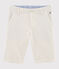 Bermuda enfant garçon beige BEIGE/blanc MARSHMALLOW