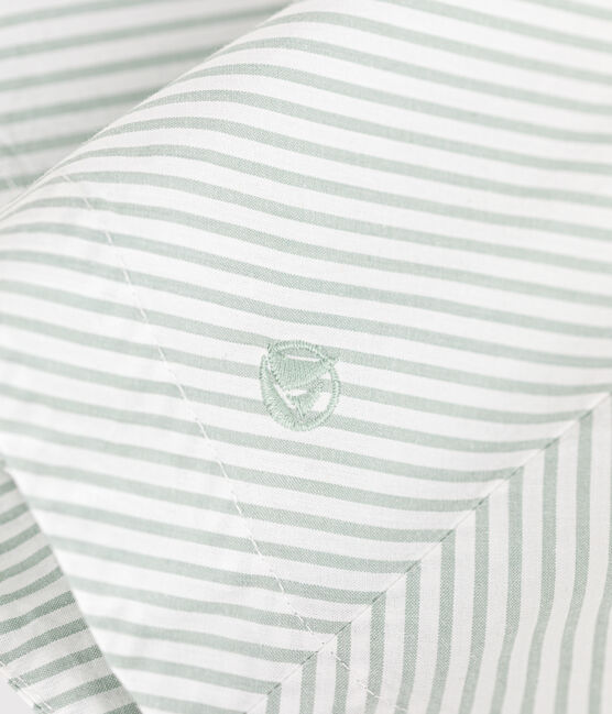 Robe sans manche enfant en coton à rayures PAUL/ ECUME