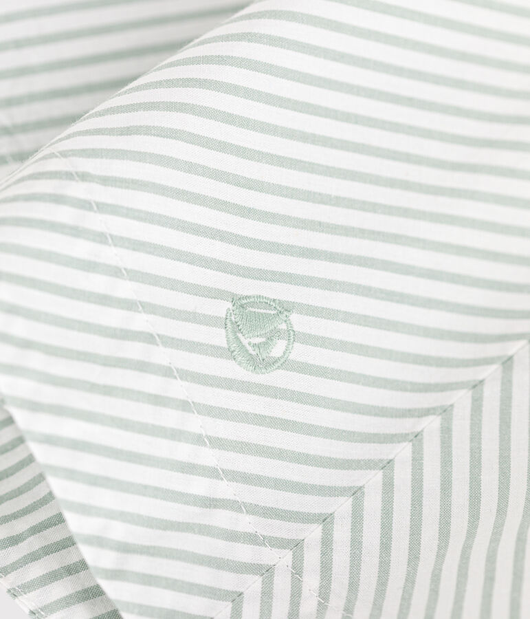 Robe sans manche enfant en coton &agrave; rayures PAUL/ ECUME