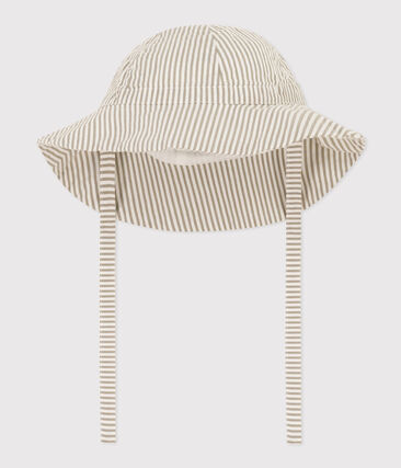 PETIT BATEAU - Capeline seersucker bébé