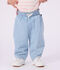 Pantalon b&eacute;b&eacute; en chambray bleu