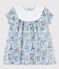 Robe imprimée Paris en popeline bébé blanc MARSHMALLOW/blanc MULTICO