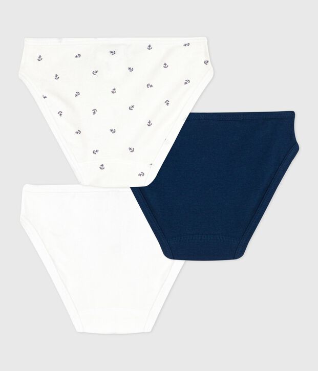 Lot de 3 culottes enfant en coton imprim&eacute; multicouleur