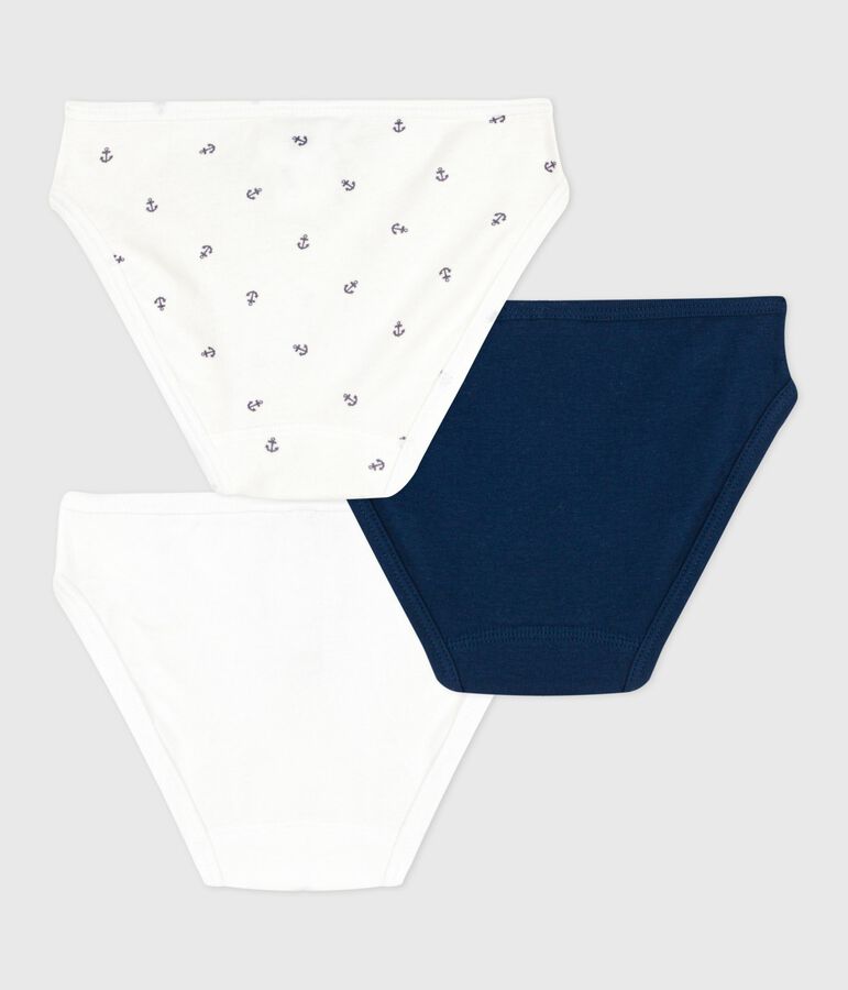 Lot de 3 culottes enfant en coton imprim&eacute; multicouleur