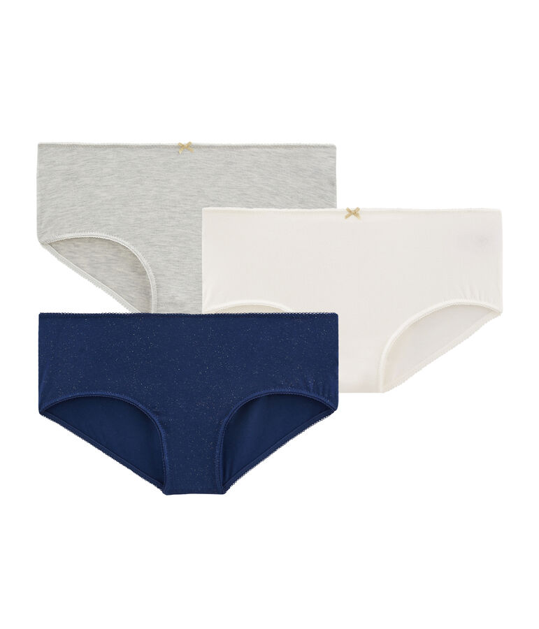Trio de shorties fille multicouleur