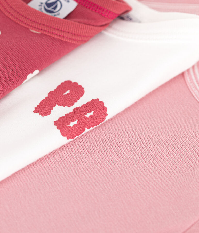 Lot de bodies manches longues en coton  b&eacute;b&eacute; multicouleur