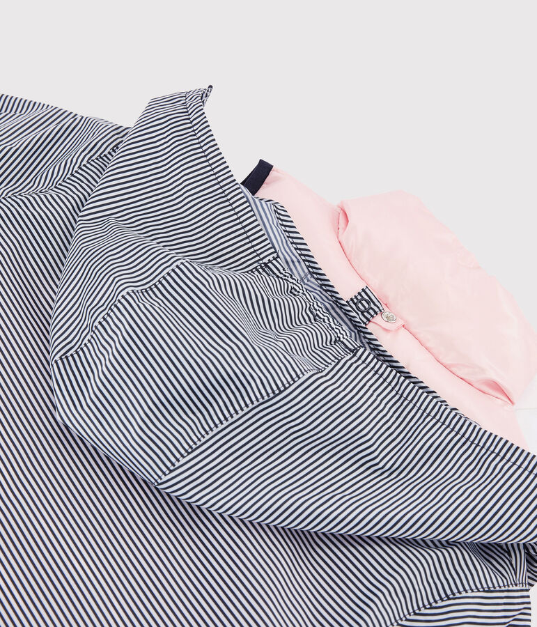 Coupe-vent 3 en 1 recycl&eacute; enfant rose MINOIS