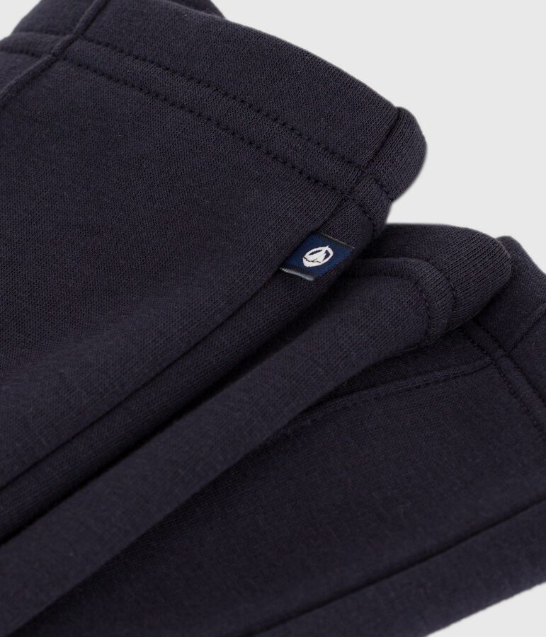 Pantalon esprit legging enfant en molleton bleu SMOKING