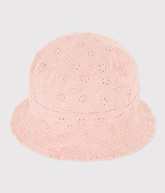Bob broderie anglais bébé rose SALINE