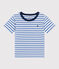 Tee-shirt rayé en jersey léger enfant garçon GAULOISE/ MARSHMALLOW