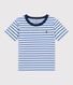 Tee-shirt rayé en jersey léger enfant garçon