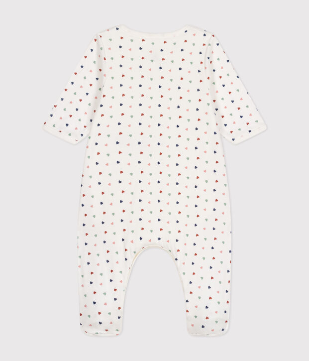 Bodyjama imprim&eacute;s mini c&oelig;urs en tubique b&eacute;b&eacute; blanc/multicouleur