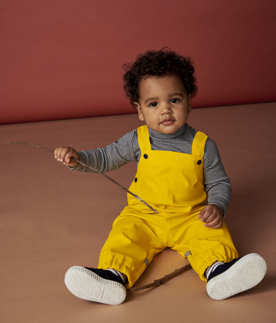 Salopette En Cire Bebe Jaune Petit Bateau