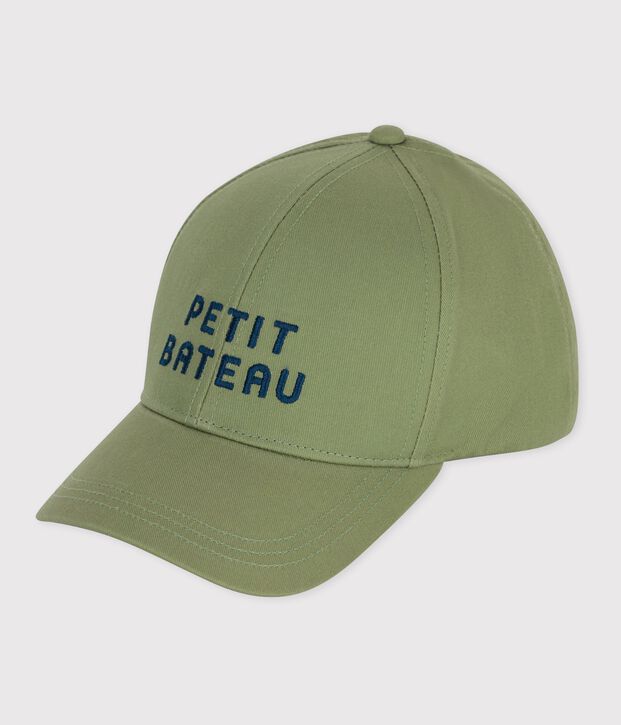Casquette enfant en coton kaki