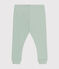 Legging en coton bébé vert HERBIER