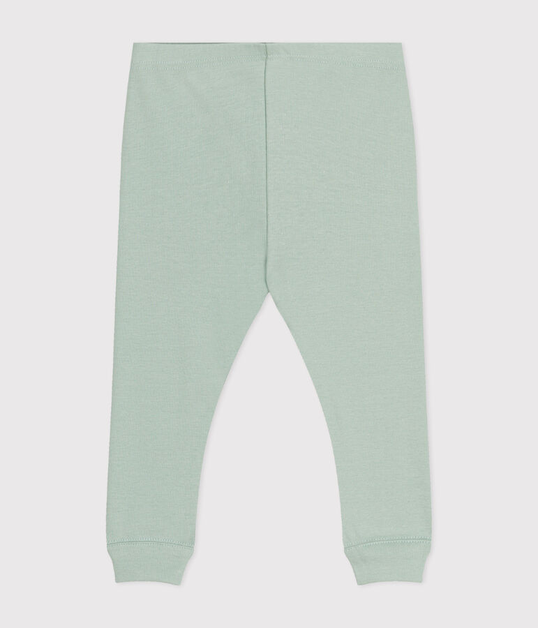 Legging en coton b&eacute;b&eacute; vert HERBIER