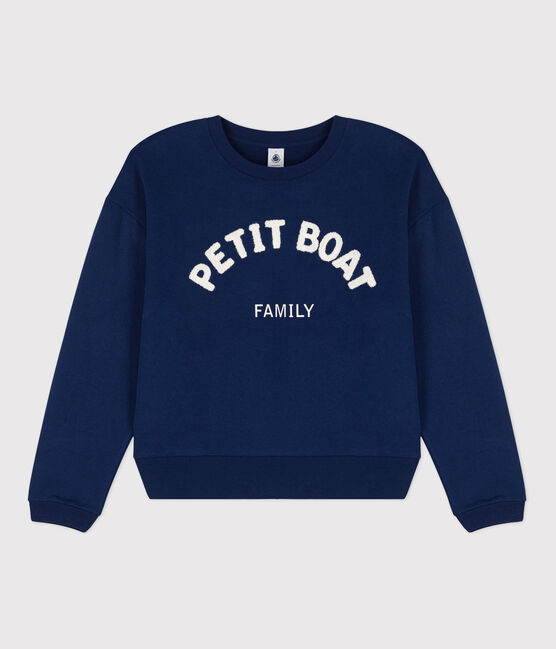 Sweatshirt en coton Femme bleu MEDIEVAL