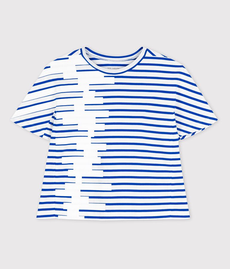 Marini&egrave;re r&eacute;&eacute;dition Hy&egrave;res femme blanc ECUME/bleu DELFT