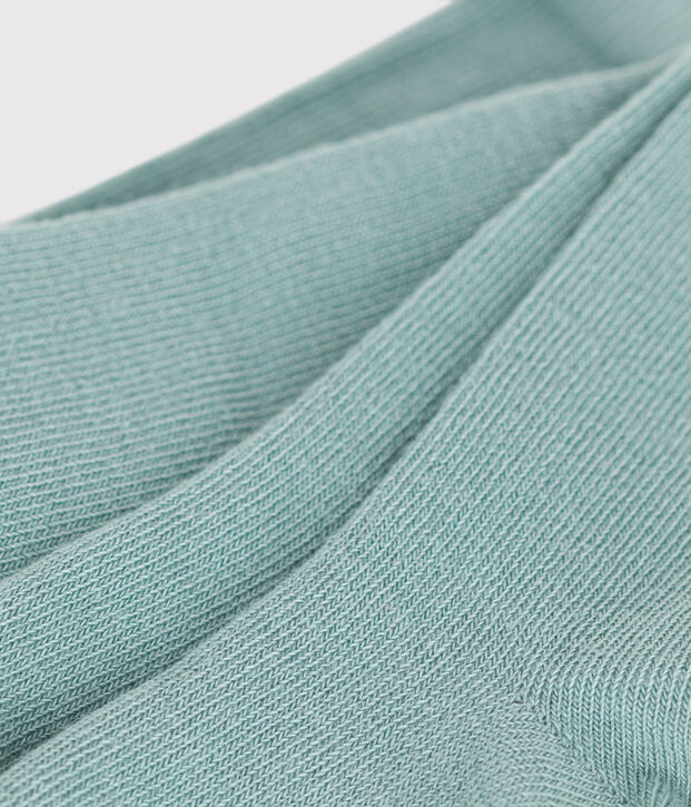 Collants b&eacute;b&eacute; en coton unis vert