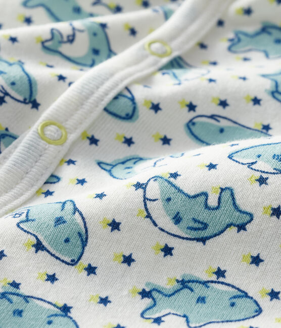 Dors bien bébé en côte blanc MARSHMALLOW/blanc MULTICO