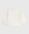 Sweatshirt enfant en coton imprimé écru MILK