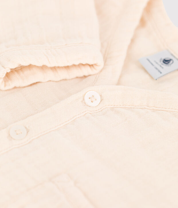 Cardigan b&eacute;b&eacute; en gaze de coton &eacute;cru