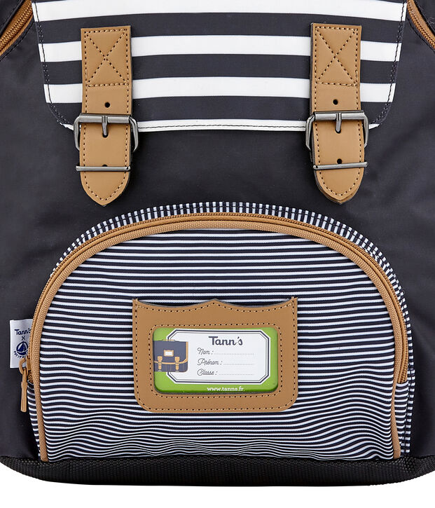 Sac &agrave; dos enfant mixte bleu/marron/blanc