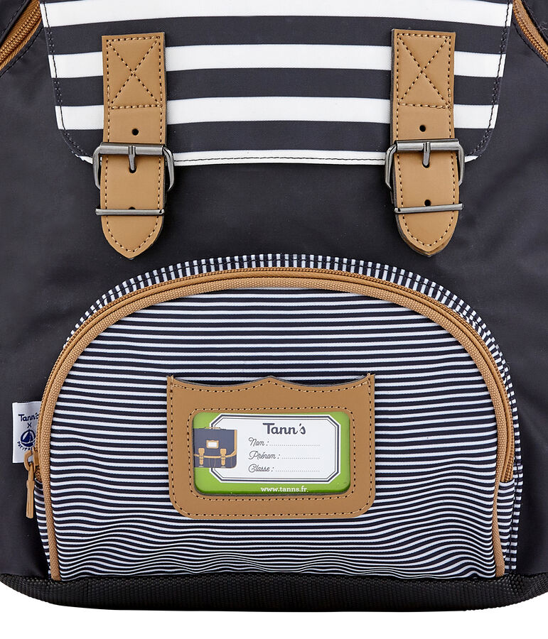 Sac &agrave; dos enfant mixte bleu/marron/blanc