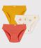 Lot de 3 culottes petite fille émotions en coton et lyocell variante 1