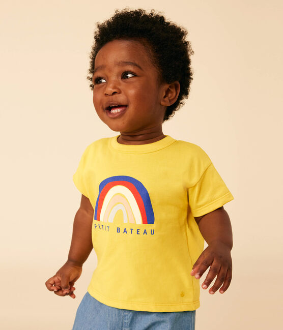 Tee-shirt manches courtes en jersey léger bébé jaune NECTAR