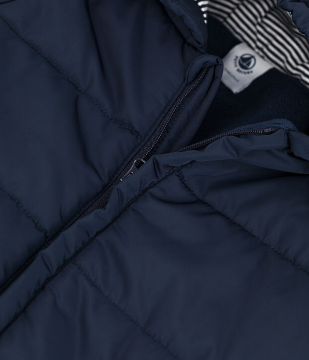 Combipilote b&eacute;b&eacute; en mati&egrave;re recycl&eacute;e bleu marine