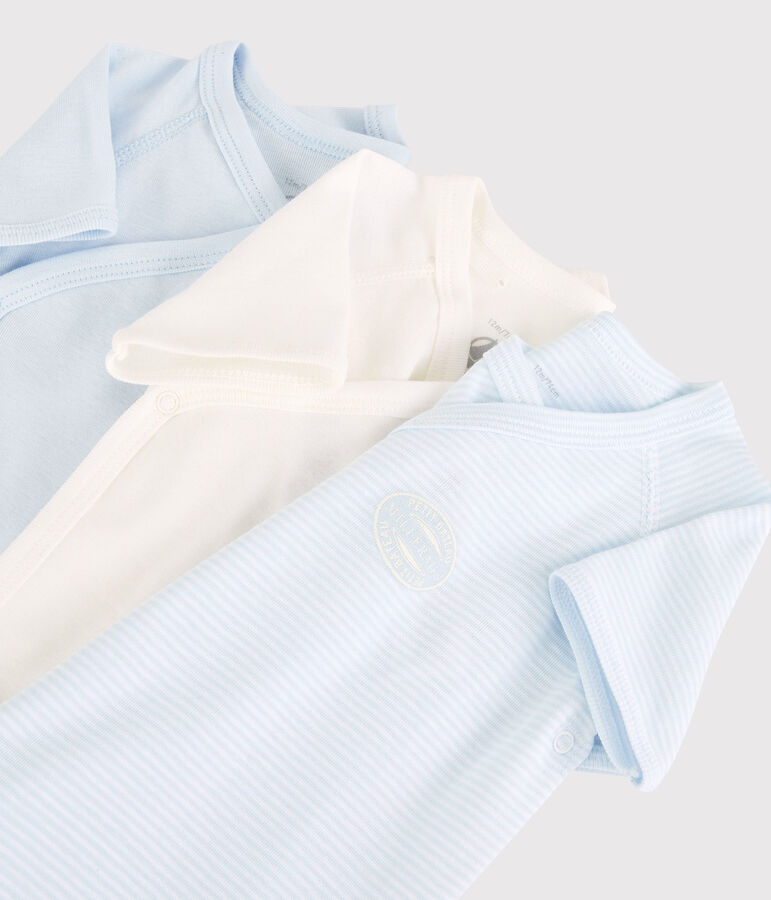 Lot de 3 bodies b&eacute;b&eacute; en coton biologique variante 2