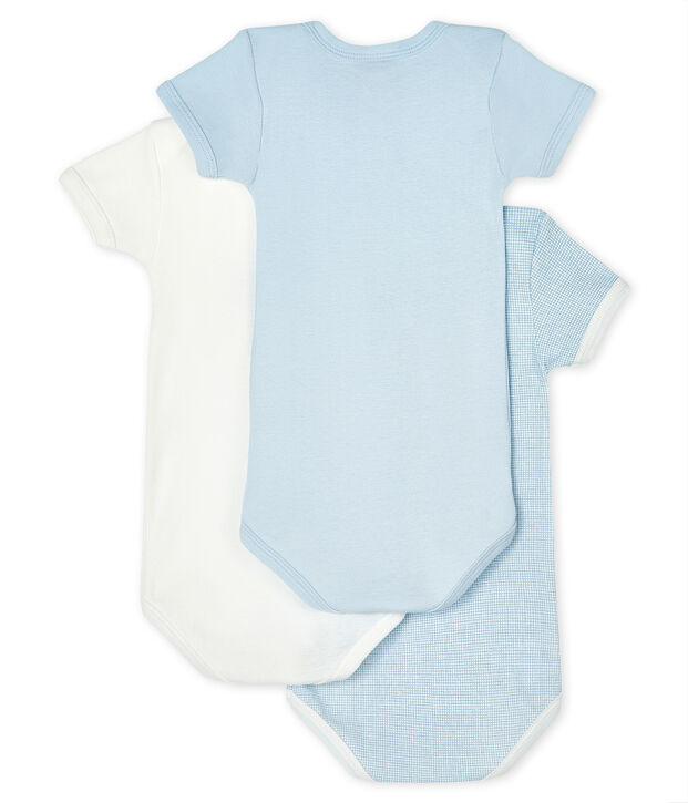 Trio de bodies manches courtes b&eacute;b&eacute; multicouleur