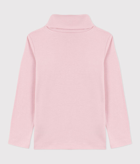 Sous-pull enfant en coton uni rose JOLI