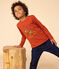 Tee-shirt manches longues en coton enfant fille / garçon rouge HARISSA